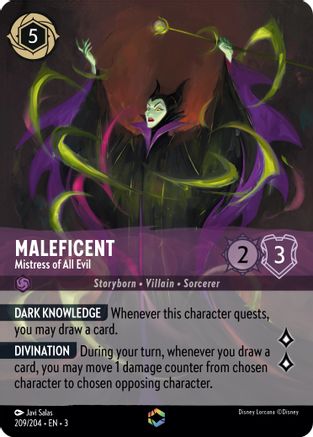 Maleficent - Mistress of All Evil (Alternate Art) (209/204) [Into the Inklands] | Grognard Games