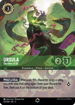 Ursula - Deceiver of All (Alternate Art) (212/204) [Into the Inklands] | Grognard Games