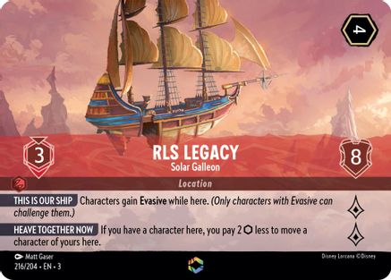 RLS Legacy - Solar Galleon (Alternate Art) (216/204) [Into the Inklands] | Grognard Games