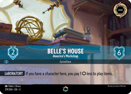Belle's House - Maurice's Workshop (Alternate Art) (219/204) [Into the Inklands] | Grognard Games