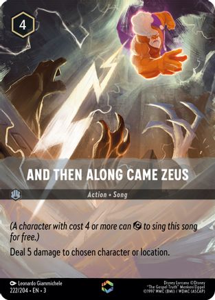 And Then Along Came Zeus (Alternate Art) (222/204) [Into the Inklands] | Grognard Games