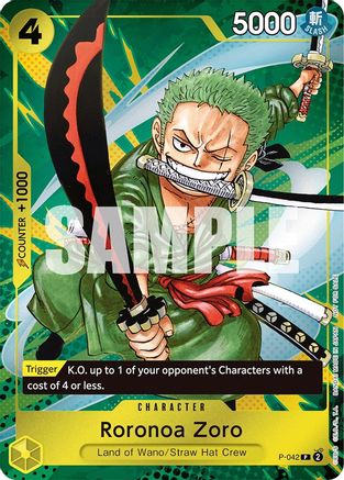 Roronoa Zoro (Event Pack Vol. 3) (P-042) - One Piece Promotion Cards Foil | Grognard Games