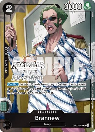 Brannew (Offline Regional 2024) [Finalist] (OP03-089) - One Piece Promotion Cards Foil | Grognard Games