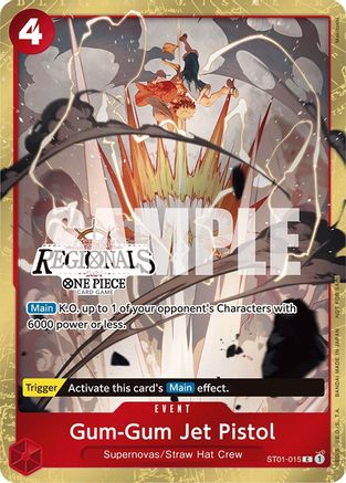 Gum-Gum Jet Pistol (Offline Regional 2024) [Participant] (ST01-015) - One Piece Promotion Cards Foil | Grognard Games