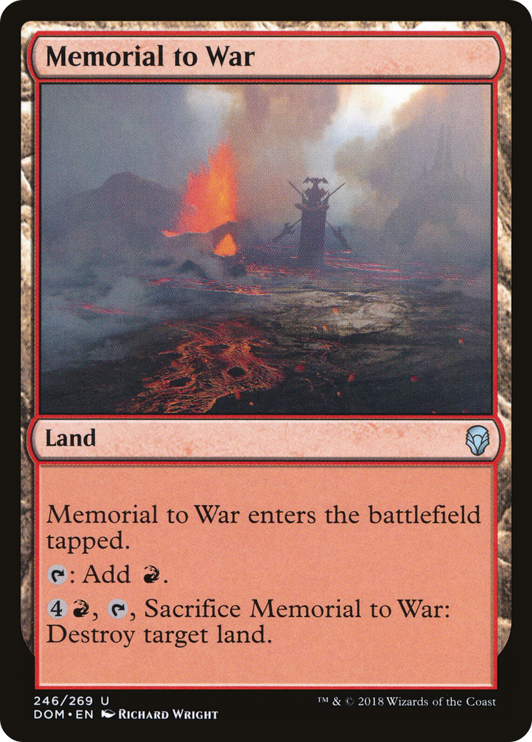 Memorial to War [Dominaria] | Grognard Games