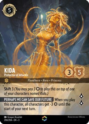 Kida - Protector of Atlantis (Alternate Art) (206/204) [Into the Inklands] | Grognard Games