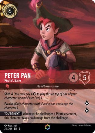 Peter Pan - Pirate's Bane (Alternate Art) (215/204) [Into the Inklands] | Grognard Games
