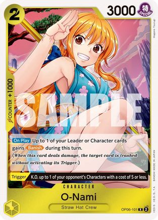 O-Nami (OP06-101) - Wings of the Captain Foil | Grognard Games