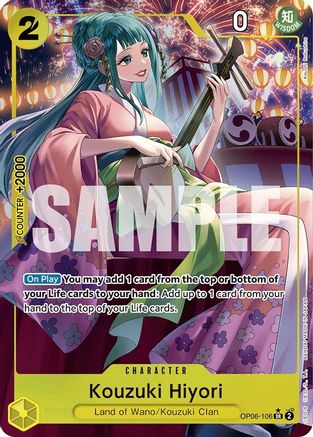 Kouzuki Hiyori (Alternate Art) (OP06-106) - Wings of the Captain Foil | Grognard Games