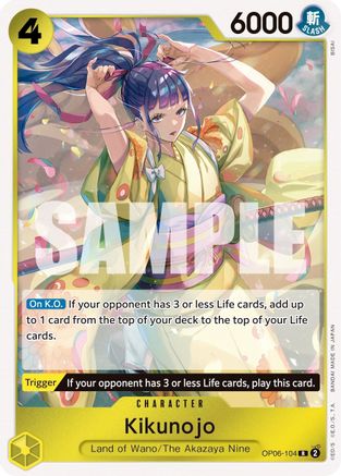 Kikunojo (OP06-104) - Wings of the Captain Foil | Grognard Games