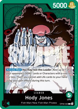 Hody Jones (020) (OP06-020) - Wings of the Captain | Grognard Games