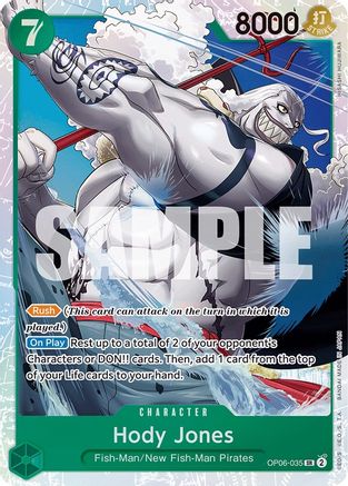 Hody Jones (035) (OP06-035) - Wings of the Captain Foil | Grognard Games