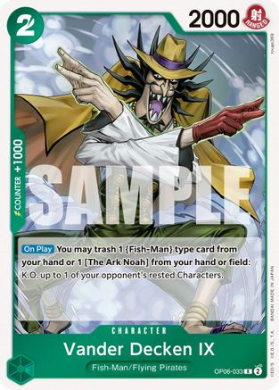 Vander Decken IX (OP06-033) - Wings of the Captain Foil | Grognard Games