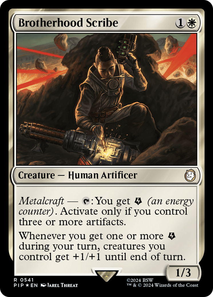 Brotherhood Scribe (Surge Foil) [Fallout] | Grognard Games