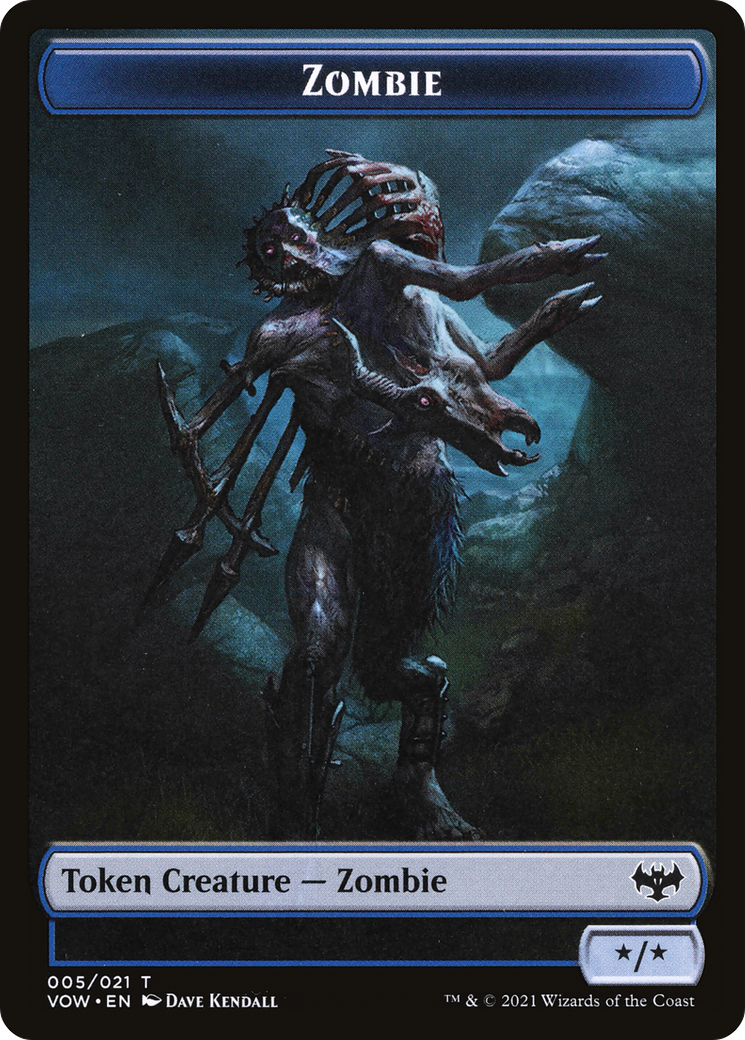 Zombie Token (005) [Innistrad: Crimson Vow Tokens] | Grognard Games