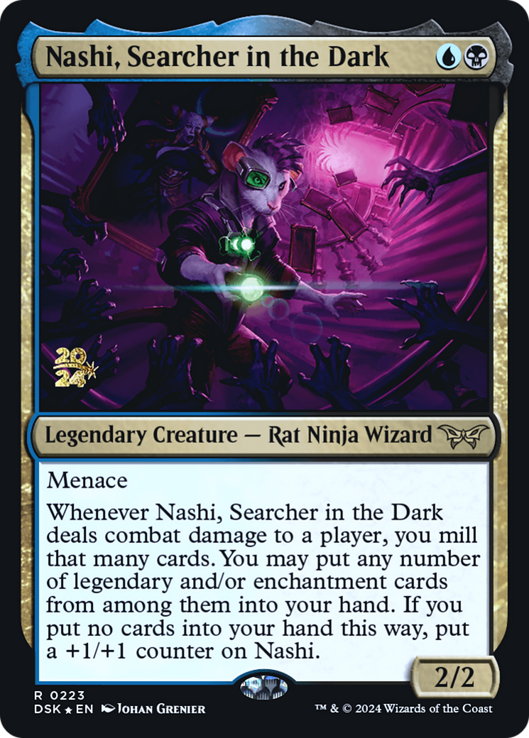 Nashi, Searcher in the Dark [Duskmourn: House of Horror Prerelease Promos] | Grognard Games