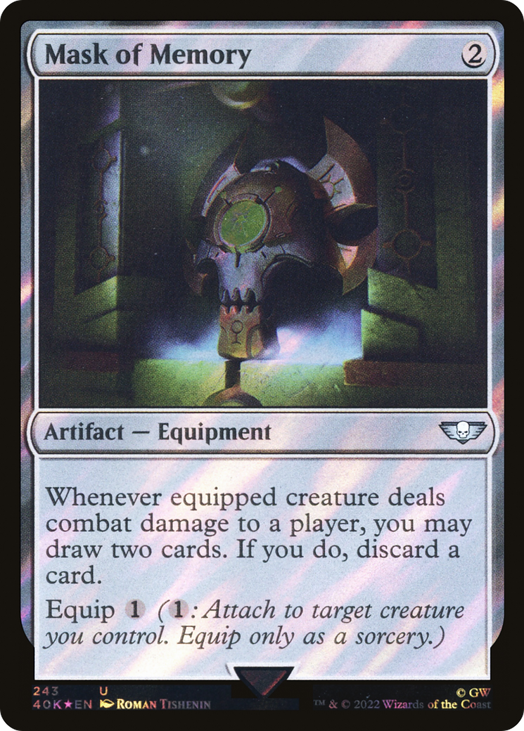 Mask of Memory (Surge Foil) [Universes Beyond: Warhammer 40,000] | Grognard Games