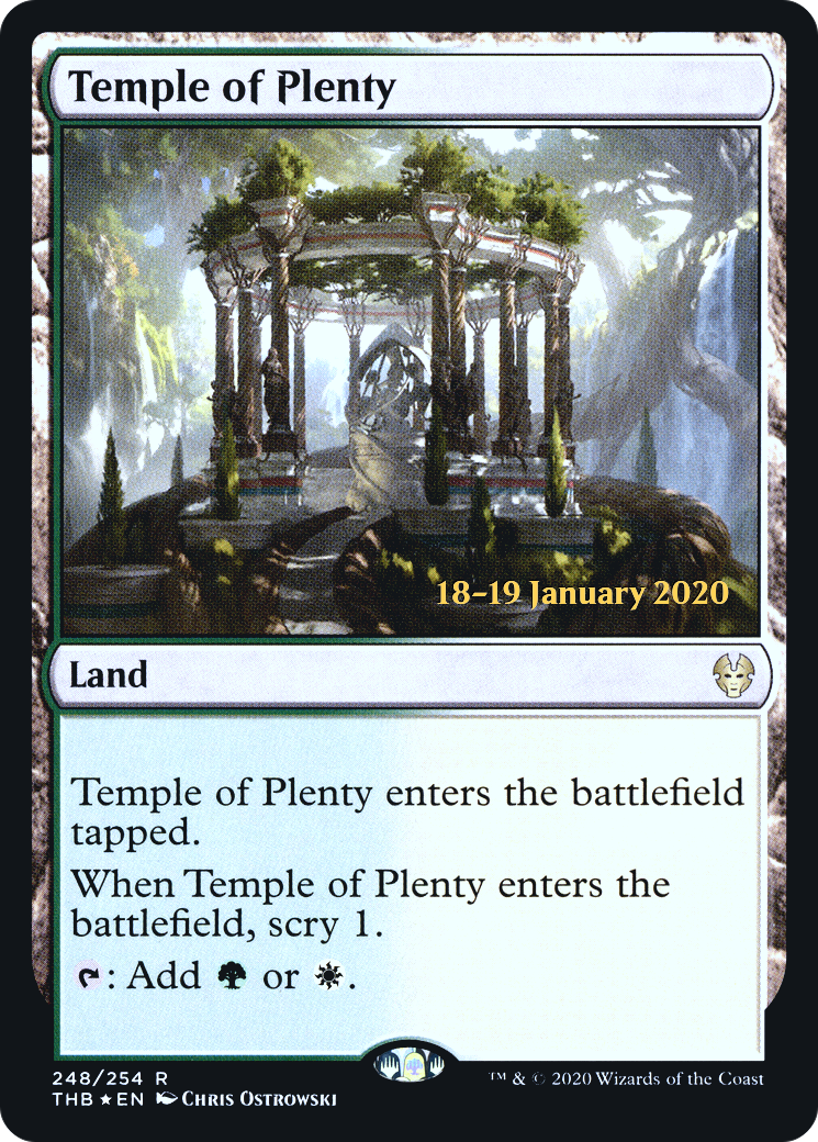 Temple of Plenty [Theros Beyond Death Prerelease Promos] | Grognard Games