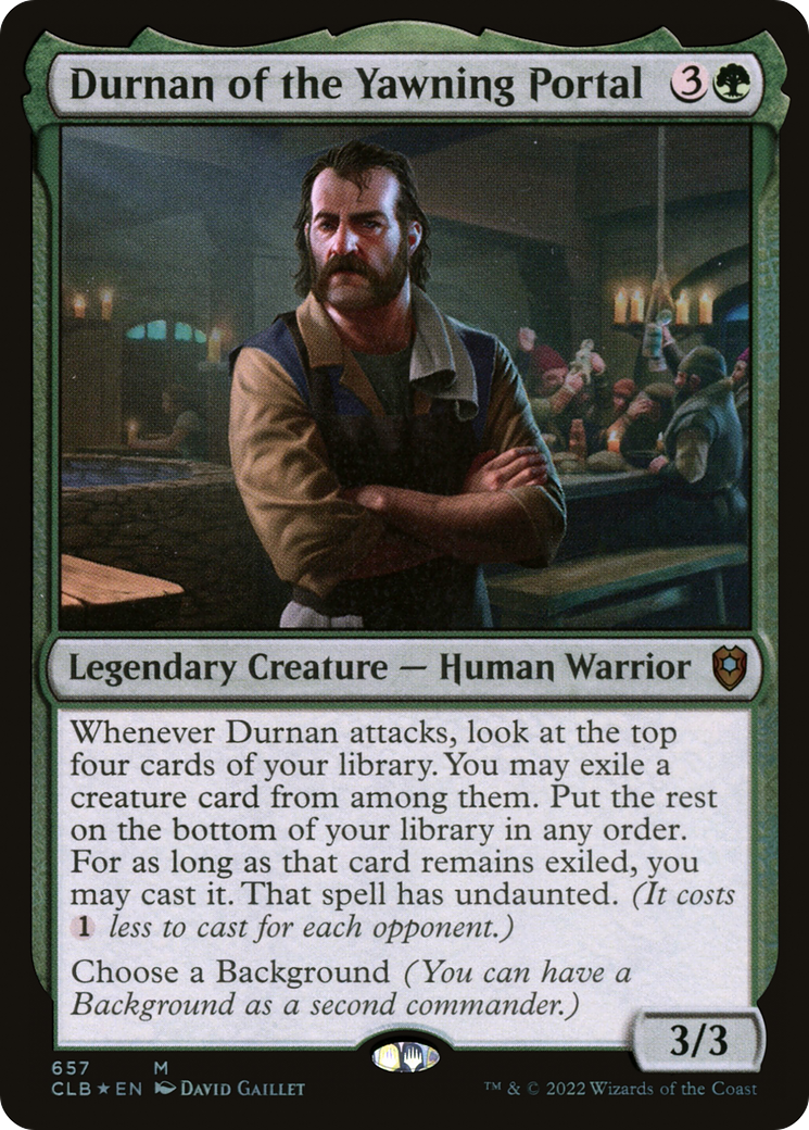 Durnan of the Yawning Portal [Commander Legends: Battle for Baldur's Gate] | Grognard Games