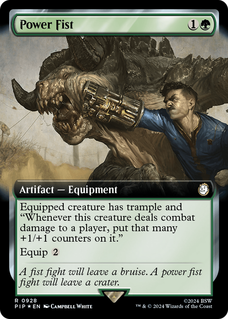 Power Fist (Extended Art) (Surge Foil) [Fallout] | Grognard Games