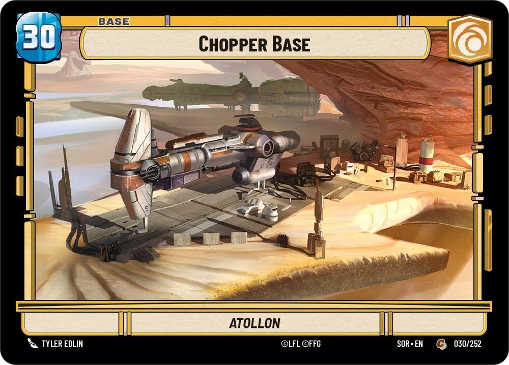 Chopper Base (030/252) [Spark of Rebellion] | Grognard Games