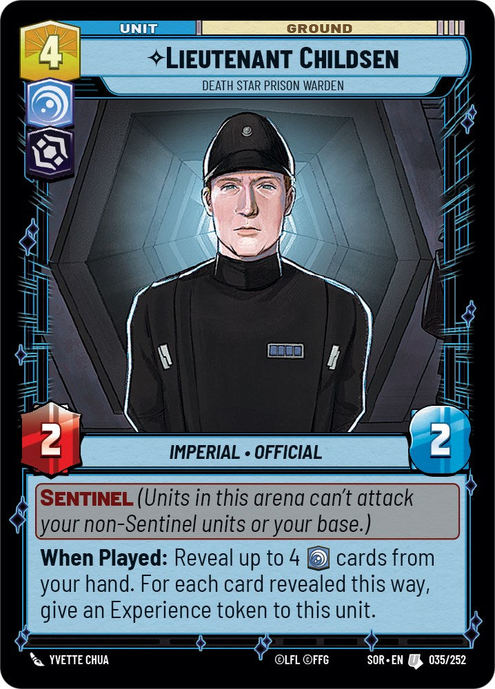 Lieutenant Childsen - Death Star Prison Warden (035/252) [Spark of Rebellion] | Grognard Games