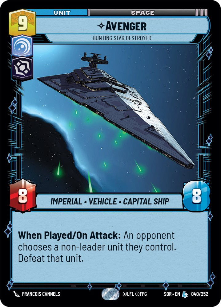 Avenger - Hunting Star Destroyer (040/252) [Spark of Rebellion] | Grognard Games