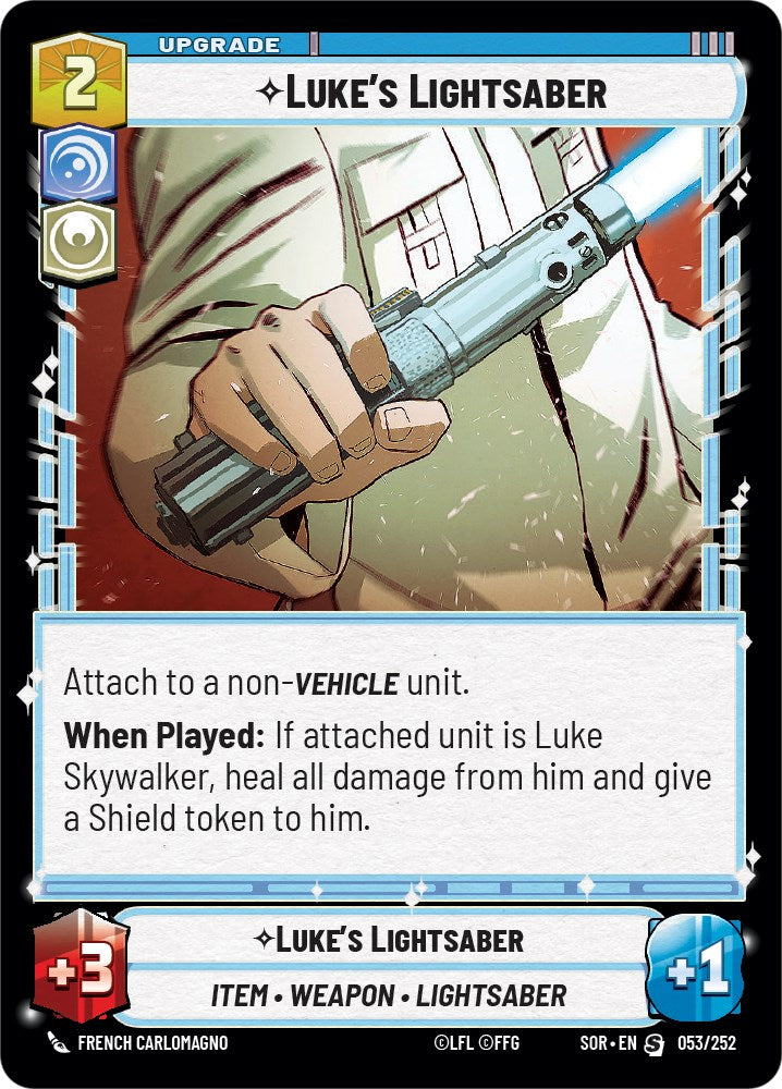 Luke's Lightsaber (053/252) [Spark of Rebellion] | Grognard Games
