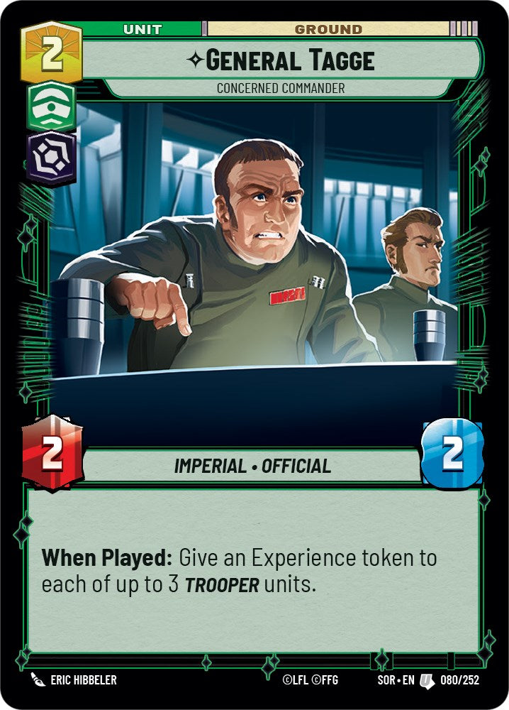 General Tagge - Concerned Commander (080/252) [Spark of Rebellion] | Grognard Games