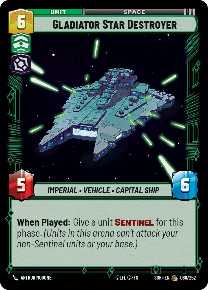Gladiator Star Destroyer (086/252) [Spark of Rebellion] | Grognard Games