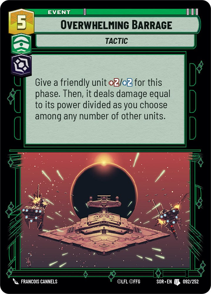 Overwhelming Barrage (092/252) [Spark of Rebellion] | Grognard Games