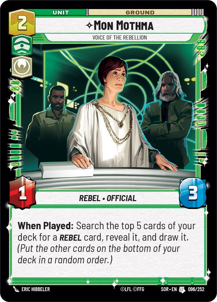 Mon Mothma - Voice of the Rebellion (096/252) [Spark of Rebellion] | Grognard Games