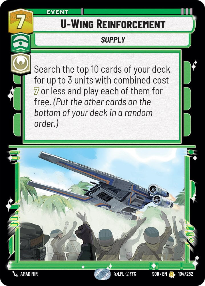 U-Wing Reinforcement (104/252) [Spark of Rebellion] | Grognard Games