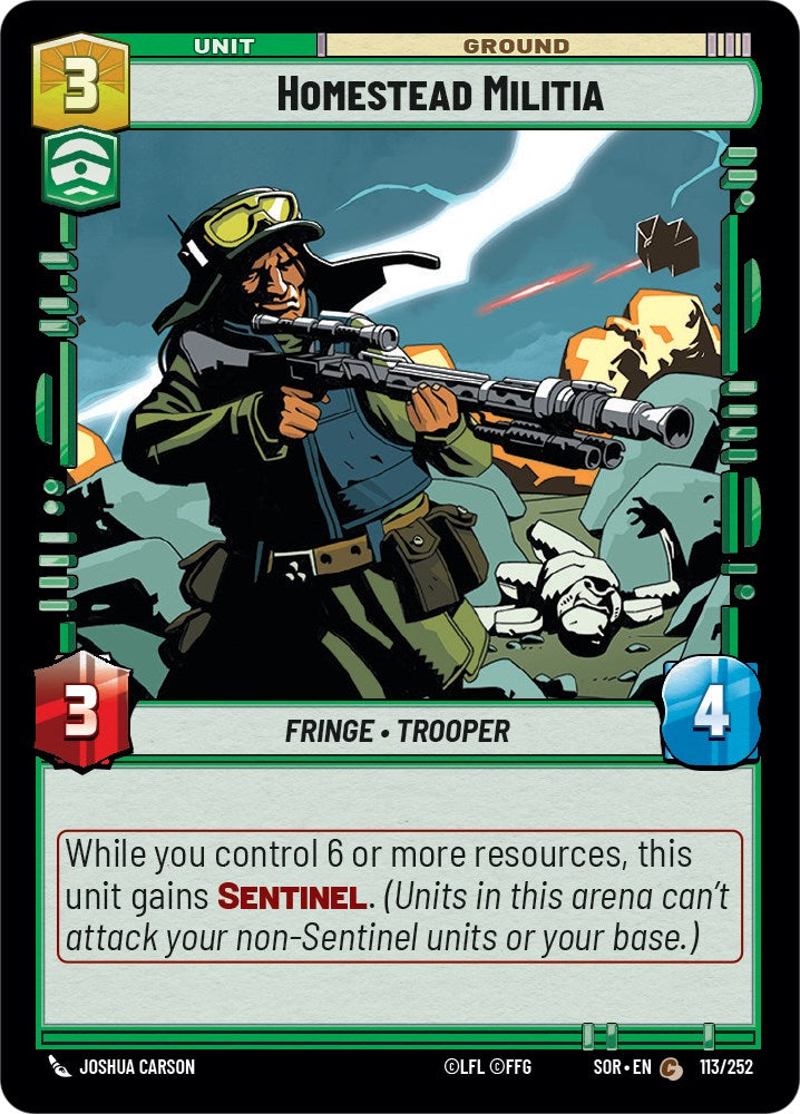 Homestead Militia (113/252) [Spark of Rebellion] | Grognard Games