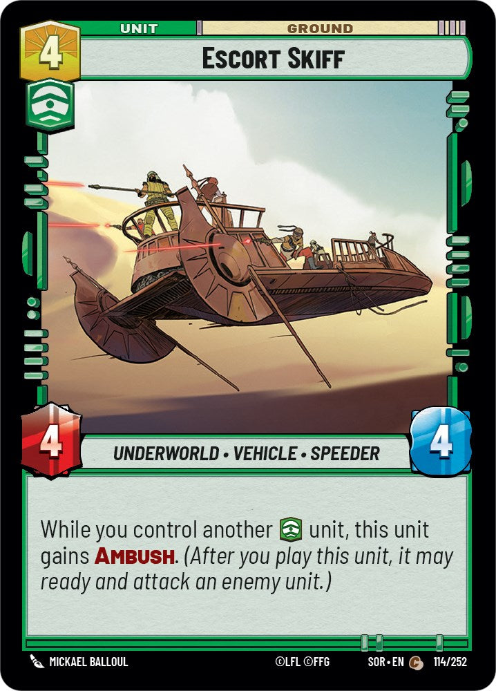 Escort Skiff (114/252) [Spark of Rebellion] | Grognard Games