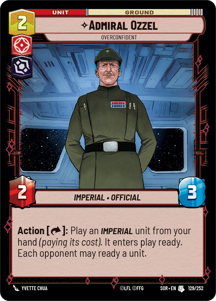 Admiral Ozzel - Overconfident (129/252) [Spark of Rebellion] | Grognard Games