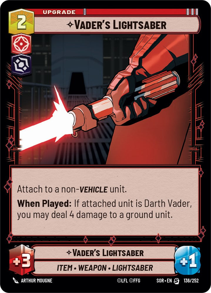 Vader's Lightsaber (136/252) [Spark of Rebellion] | Grognard Games