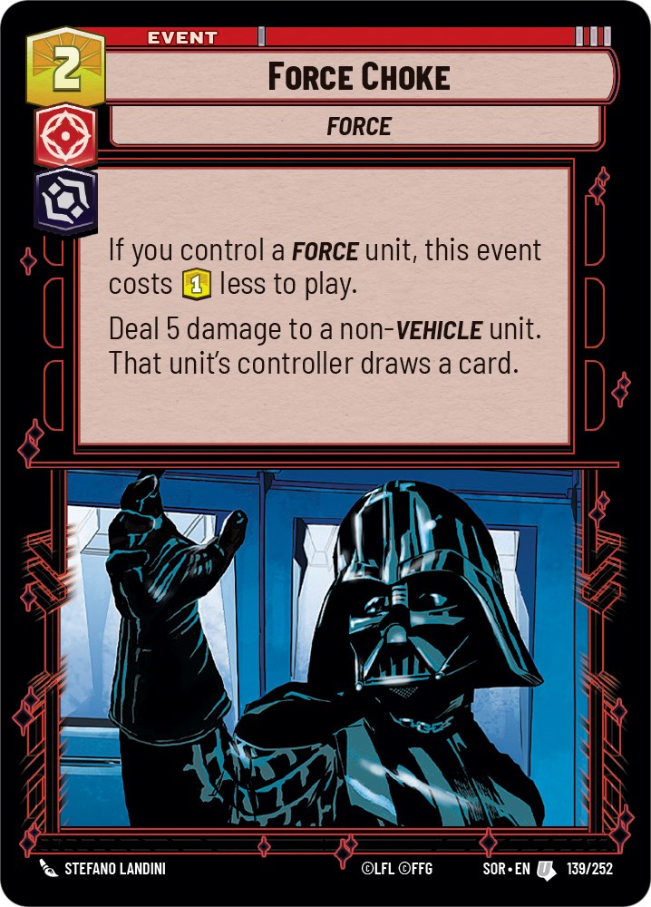Force Choke (139/252) [Spark of Rebellion] | Grognard Games