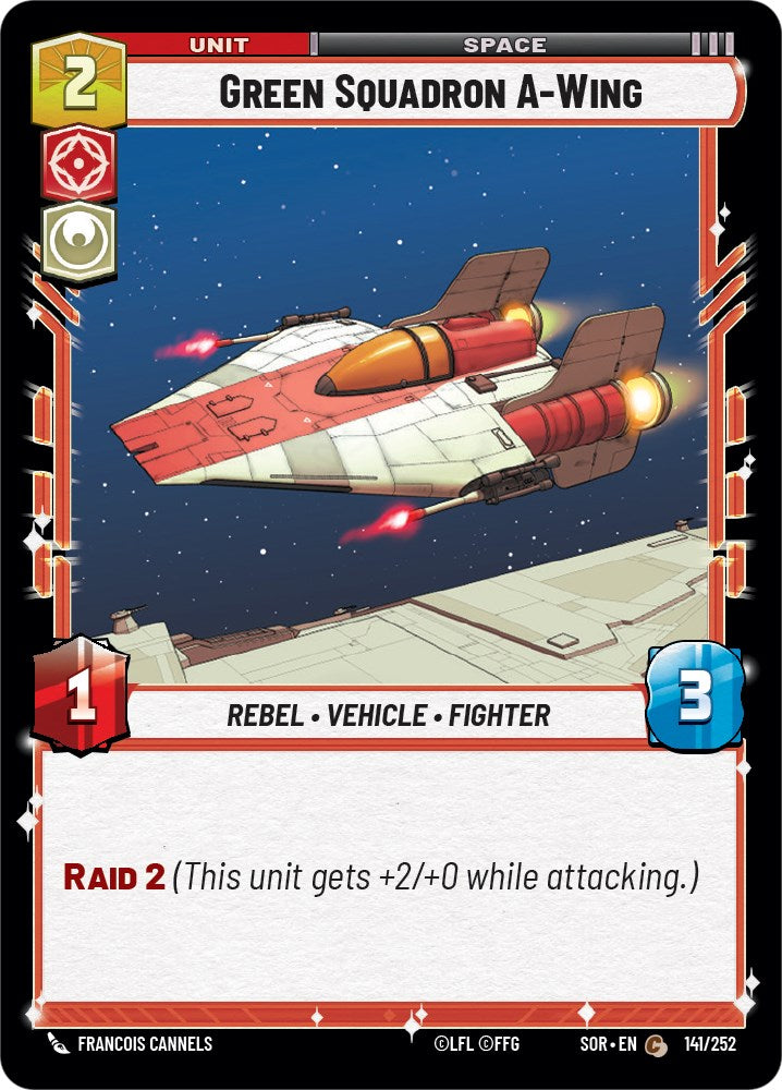 Green Squadron A-Wing (141/252) [Spark of Rebellion] | Grognard Games