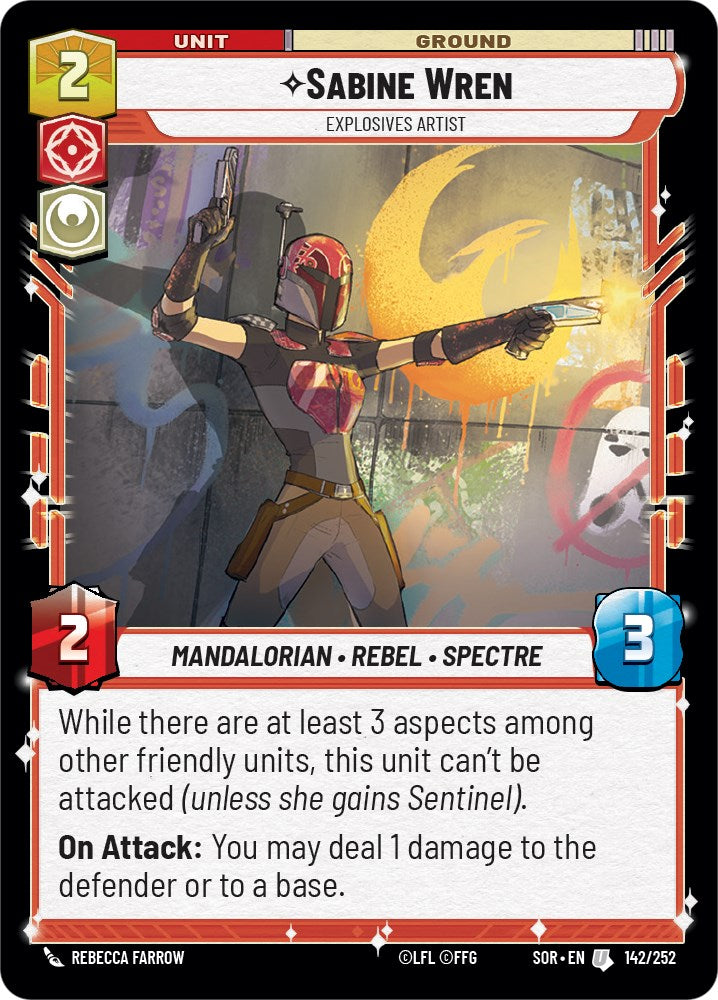 Sabine Wren - Explosives Artist (142/252) [Spark of Rebellion] | Grognard Games