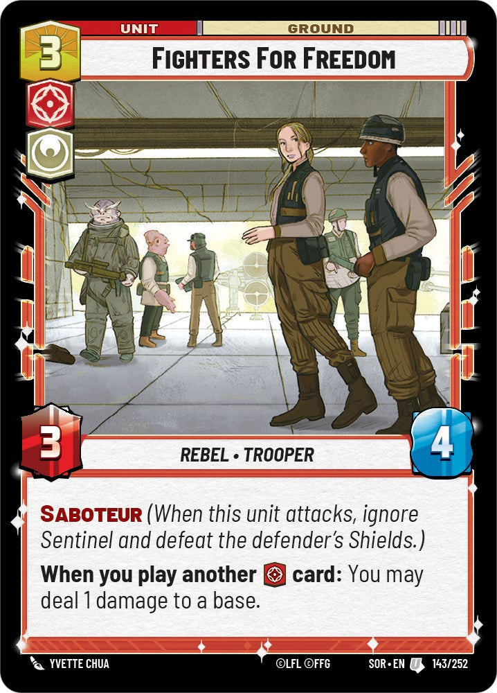 Fighters For Freedom (143/252) [Spark of Rebellion] | Grognard Games