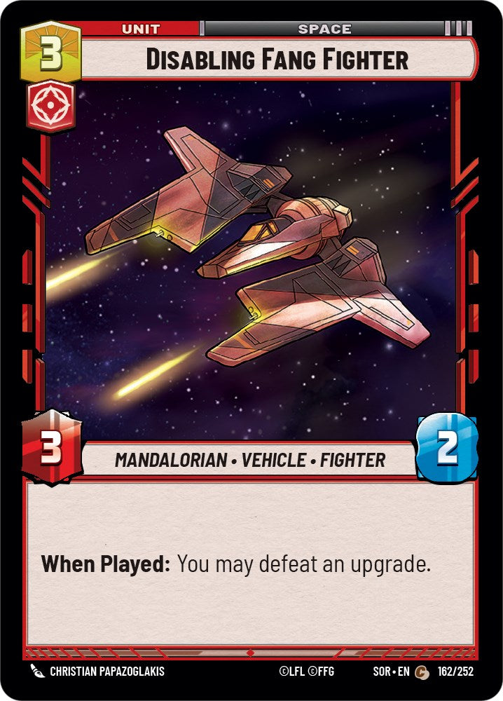 Disabling Fang Fighter (162/252) [Spark of Rebellion] | Grognard Games