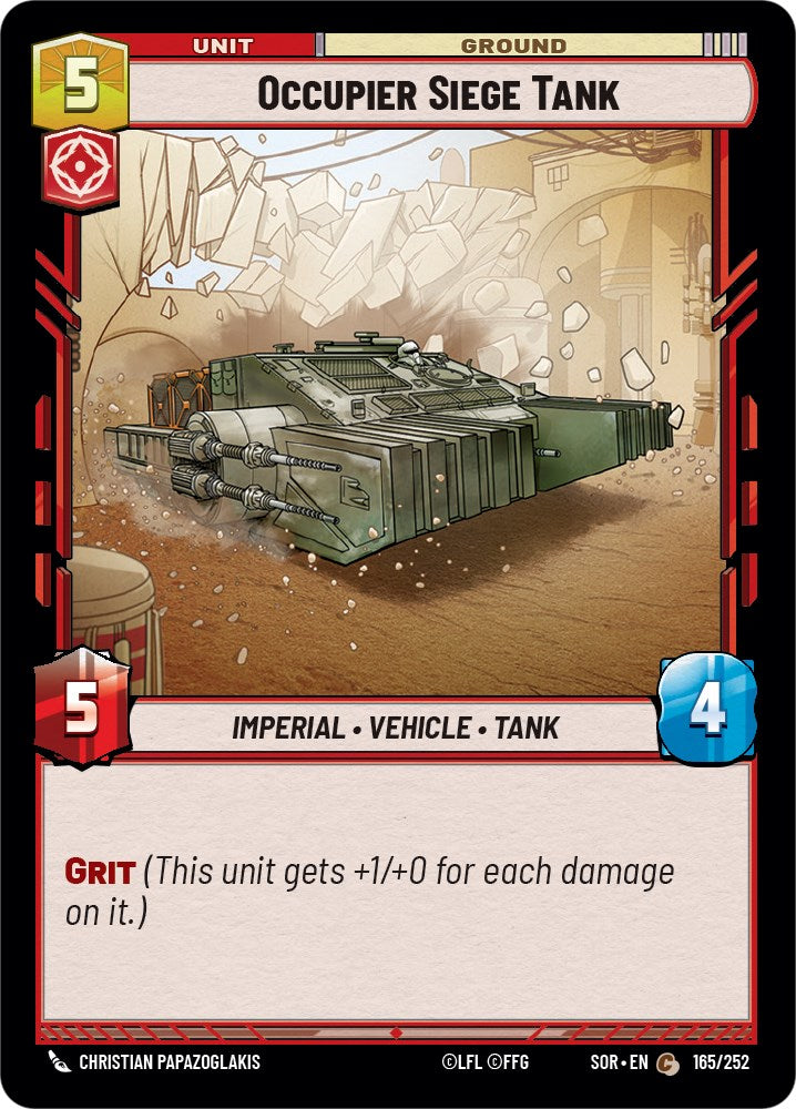 Occupier Siege Tank (165/252) [Spark of Rebellion] | Grognard Games
