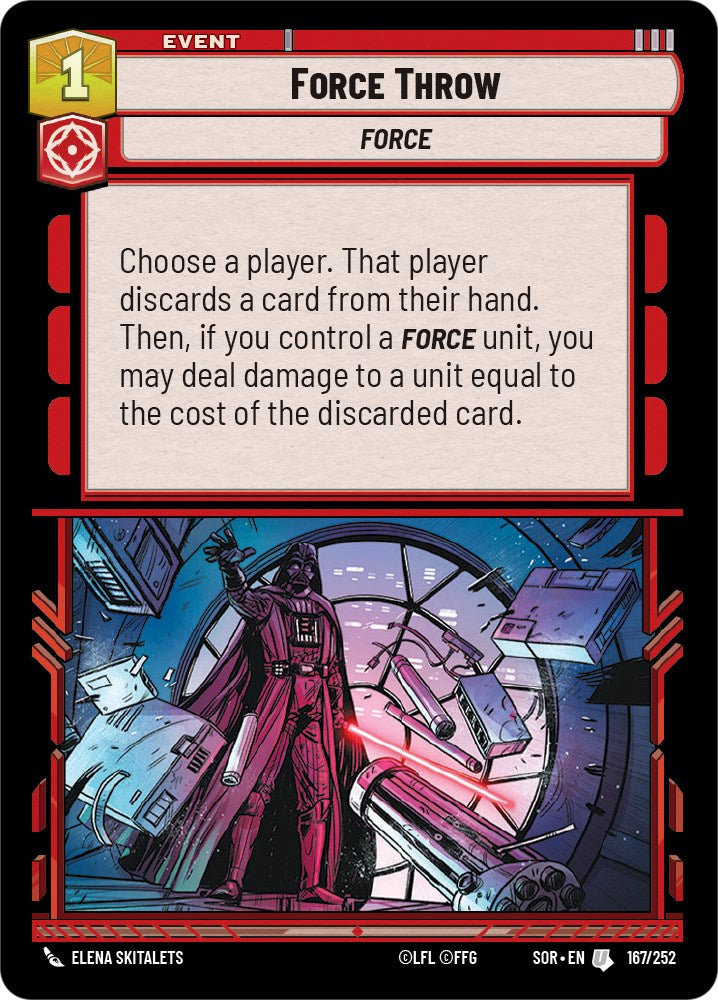 Force Throw (167/252) [Spark of Rebellion] | Grognard Games
