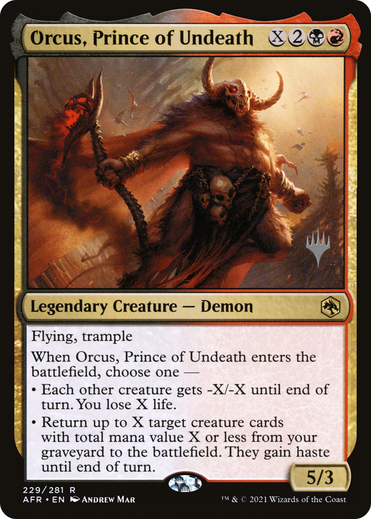 Orcus, Prince of Undeath (Promo Pack) [Dungeons & Dragons: Adventures in the Forgotten Realms Promos] | Grognard Games