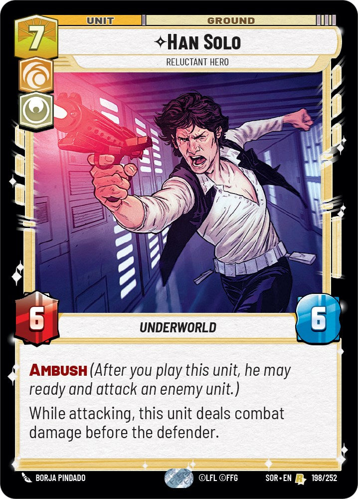 Han Solo - Relunctant Hero (198/252) [Spark of Rebellion] | Grognard Games
