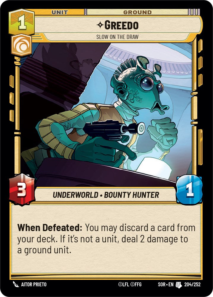 Greedo - Slow on the Draw (204/252) [Spark of Rebellion] | Grognard Games