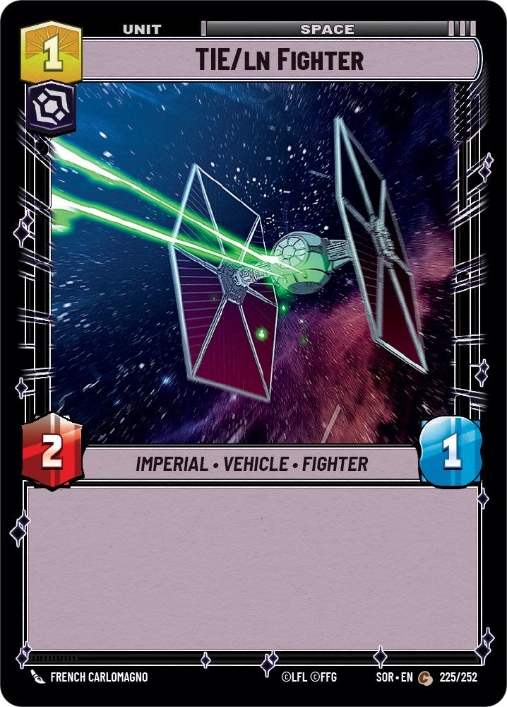 TIE/ln Fighter (225/252) [Spark of Rebellion] | Grognard Games