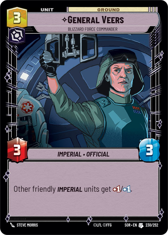 General Veers - Blizzard Force Commander (230/252) [Spark of Rebellion] | Grognard Games