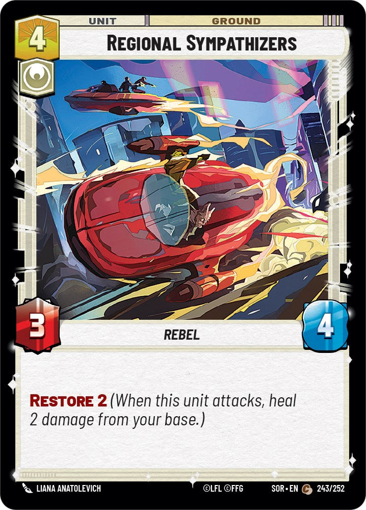 Regional Sympathizers (243/252) [Spark of Rebellion] | Grognard Games